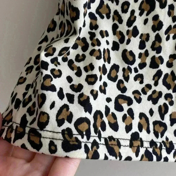 Gaze Cheetah Print Mock Neck Tank Top, Animal Print Shirt, Size Large - Picture 5 of 11